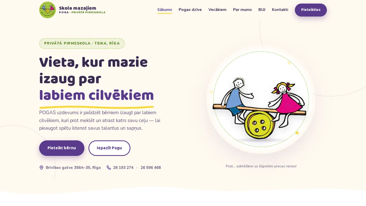 skolapoga.lv sākumlapa